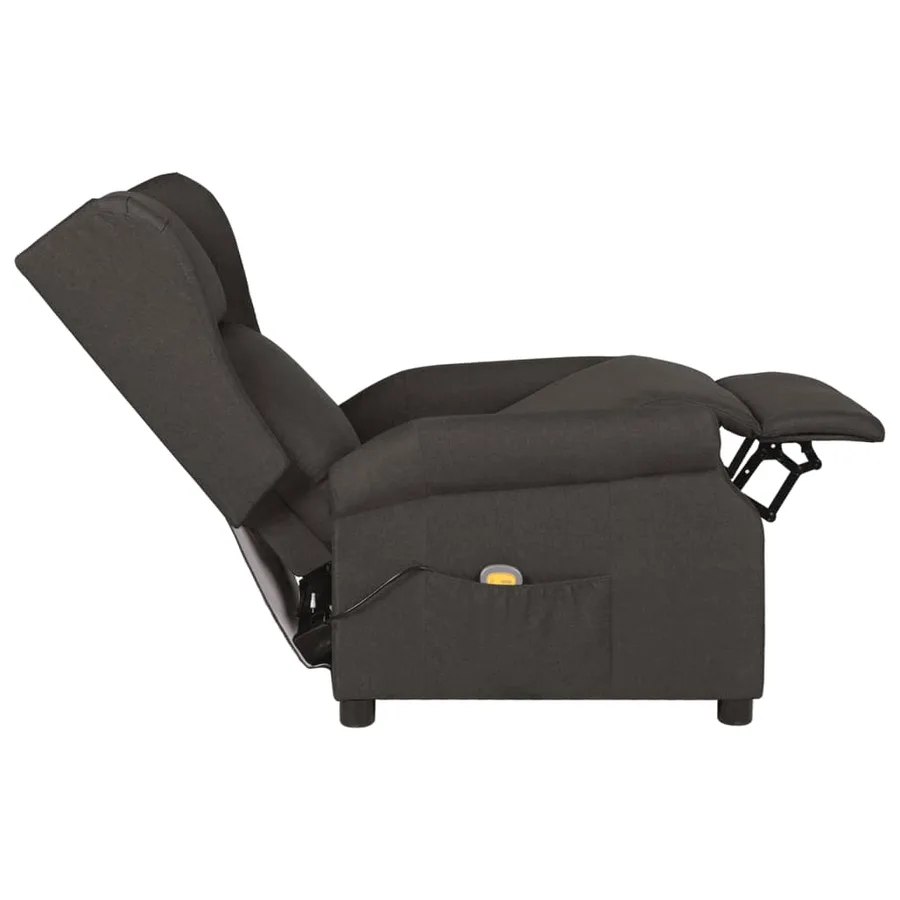 Fauteuil de massage Taupe Tissu - 5