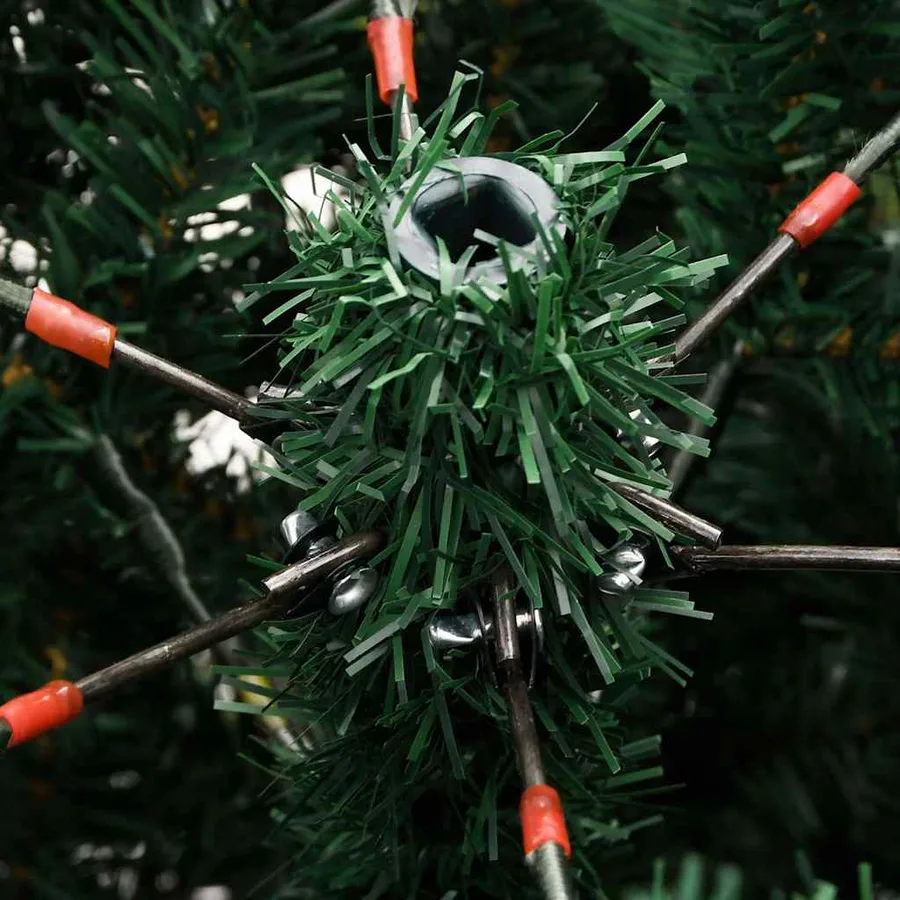 Sapin de Noël artificiel à charnières avec support 210 cm - 7