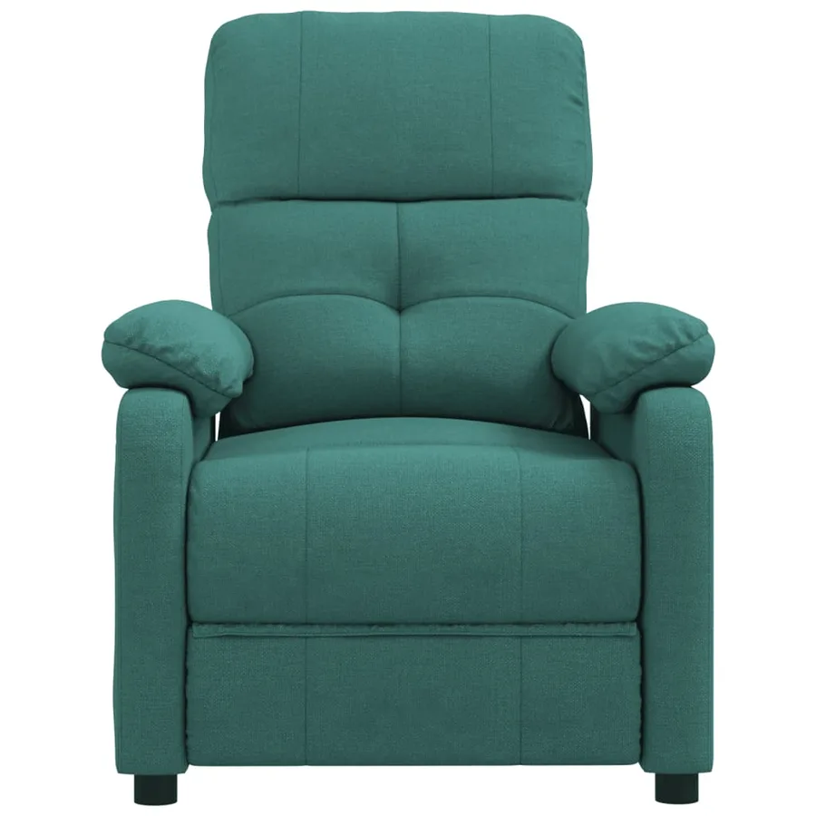 Fauteuil inclinable Vert foncé Tissu - 3