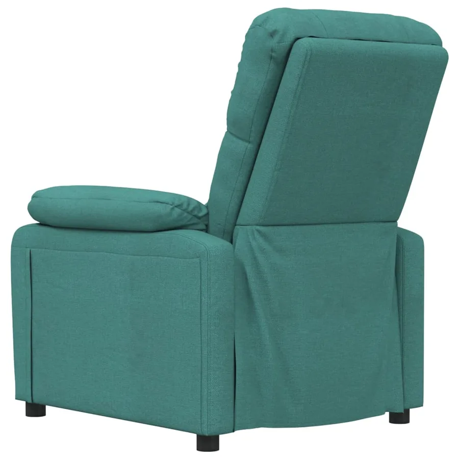 Fauteuil inclinable Vert foncé Tissu - 6