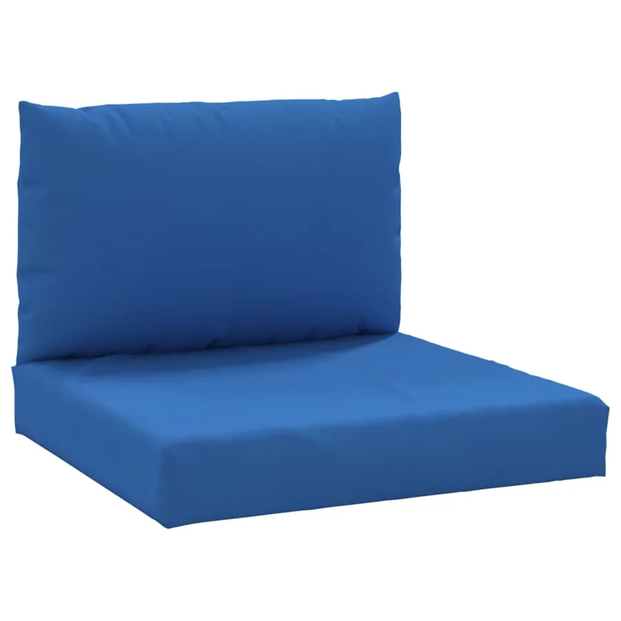 Coussins de palette lot de 2 bleu tissu oxford - 2
