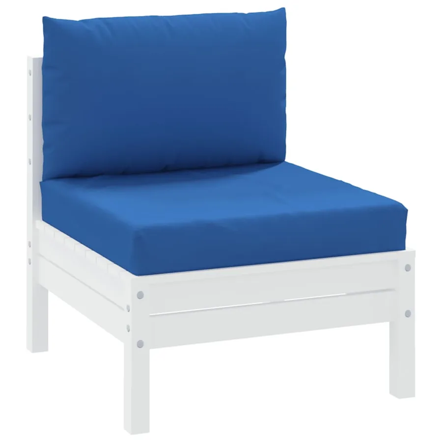 Coussins de palette lot de 2 bleu tissu oxford - 3