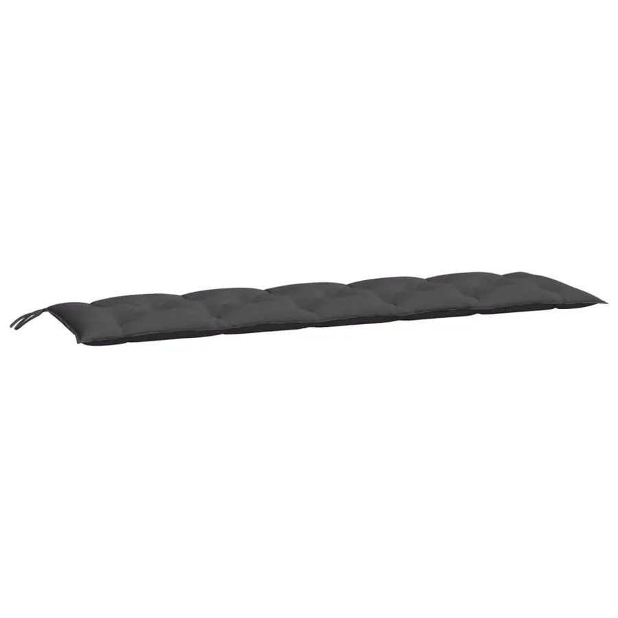 Coussin de banc de jardin anthracite 180x50x7 cm tissu oxford - 2