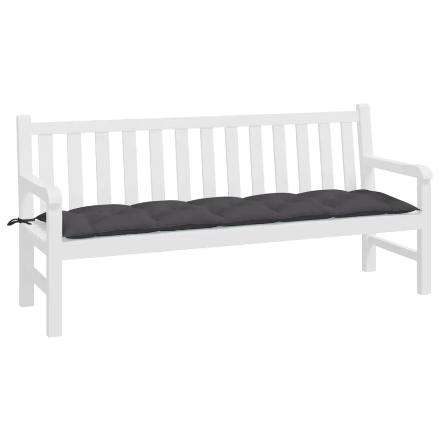 Coussin de banc de jardin anthracite 180x50x7 cm tissu oxford - 3