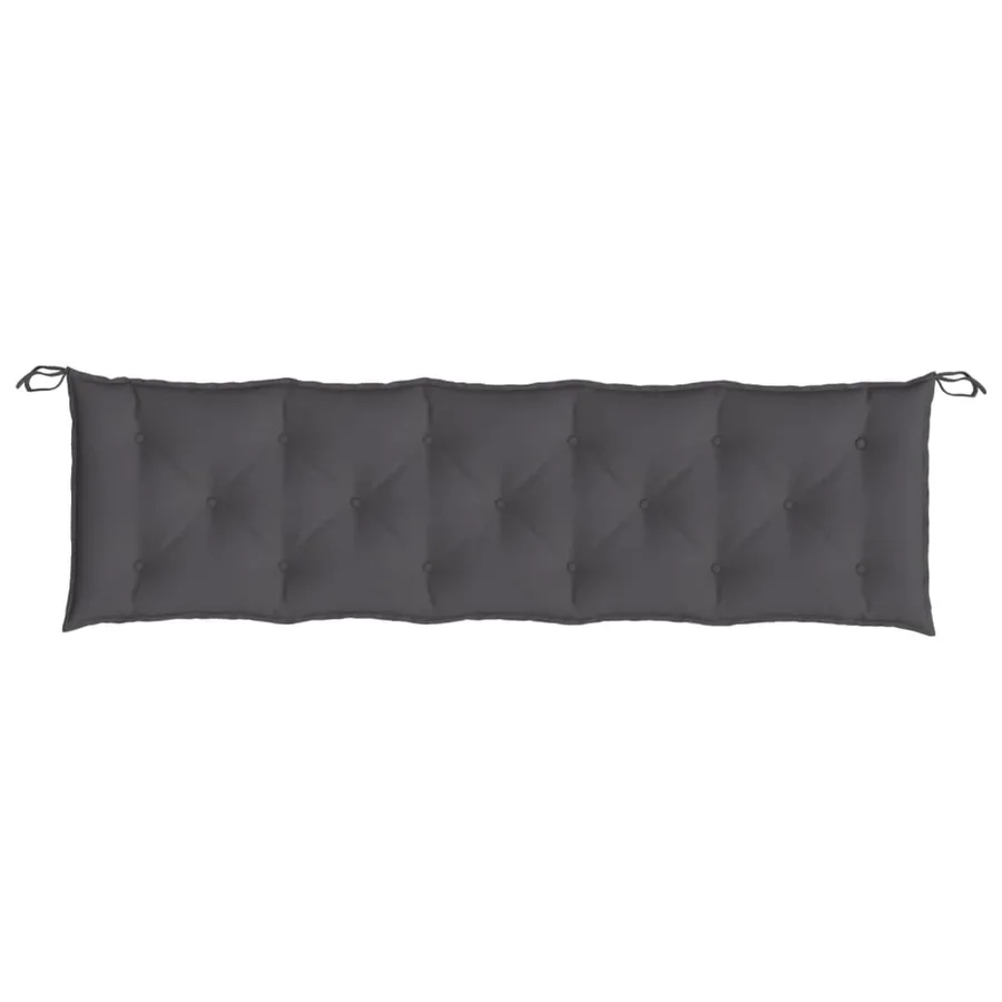 Coussin de banc de jardin anthracite 180x50x7 cm tissu oxford - 4