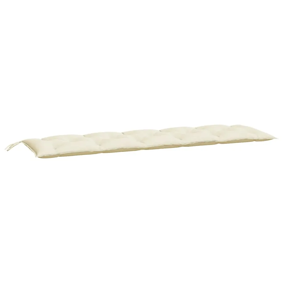 Coussin de banc de jardin crème 180x50x7 cm tissu oxford - 2