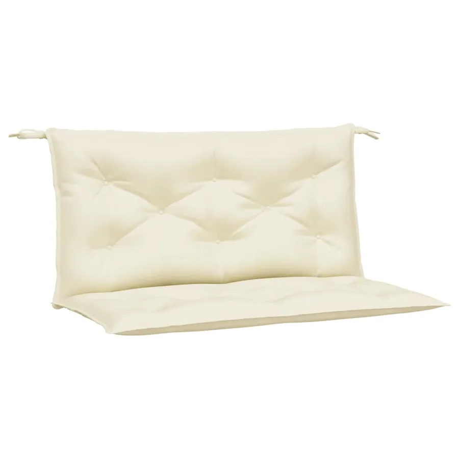 Coussins de banc jardin lot de 2 crème 100x50x7 cm tissu oxford - 2