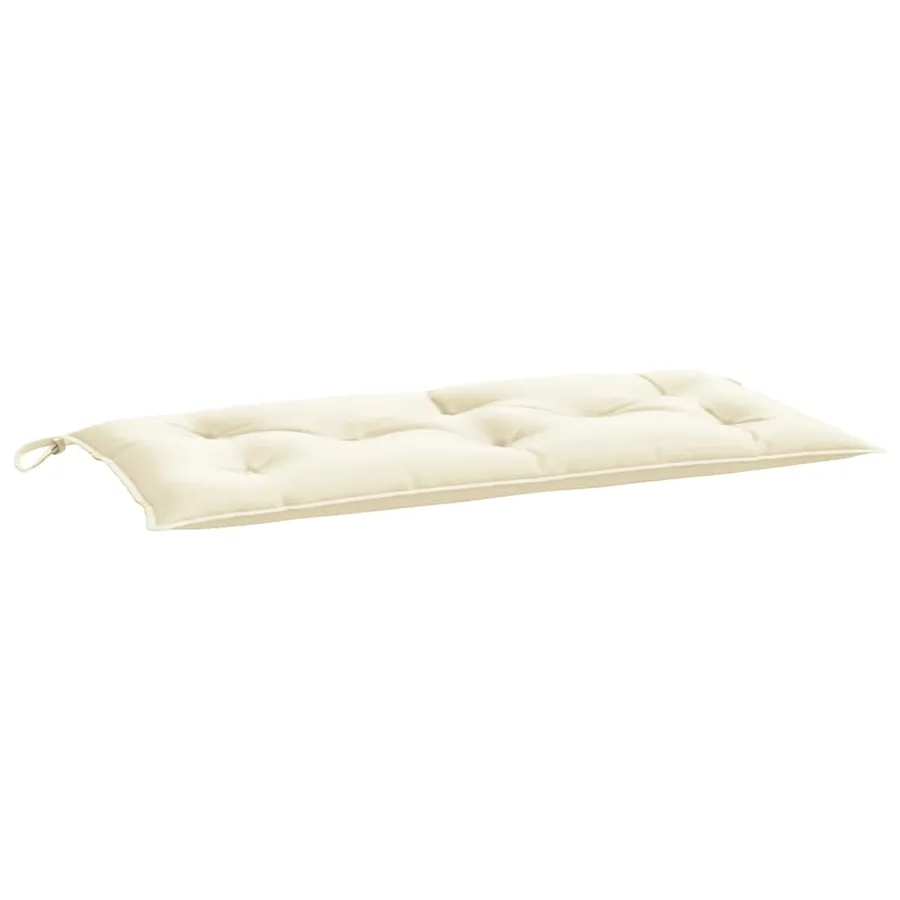 Coussins de banc jardin lot de 2 crème 100x50x7 cm tissu oxford - 4