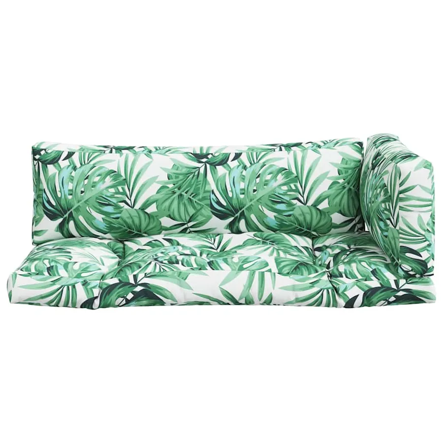 Coussins de palette lot de 3 motif de feuilles tissu - 4