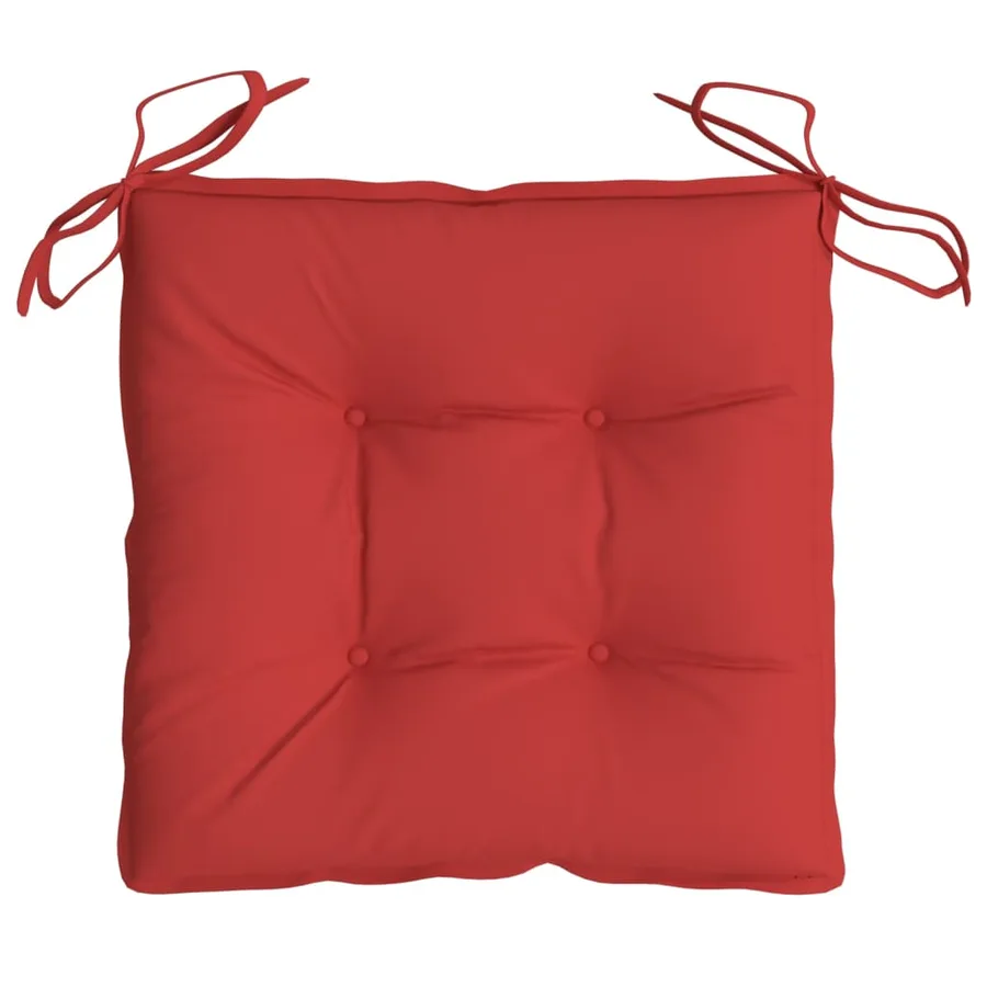 Coussins de palette lot de 6 rouge 50x50x7 cm tissu oxford - 6