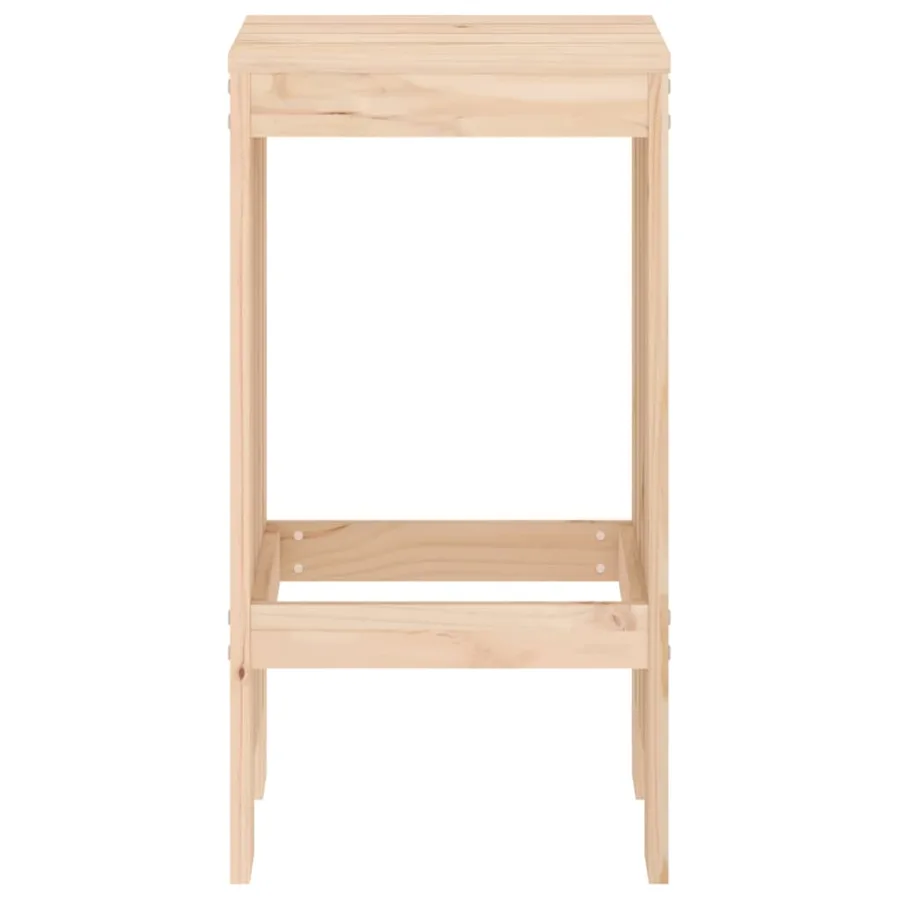 Tabourets de bar lot de 2 40x36x75 cm bois massif de pin - 4