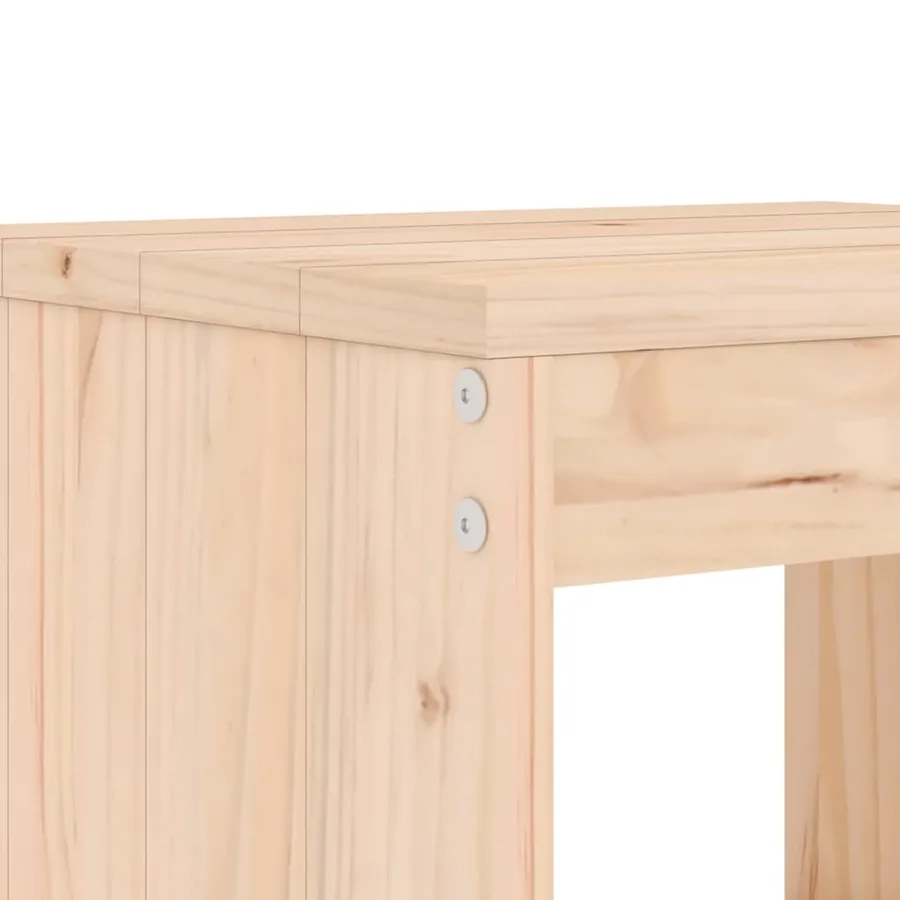 Tabourets de bar lot de 2 40x36x75 cm bois massif de pin - 7