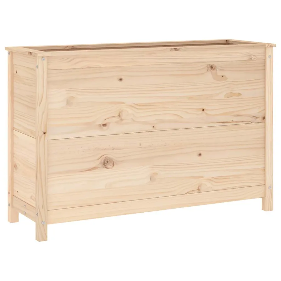 Lit surélevé de jardin 119,5x40x78 cm bois de pin massif - 6