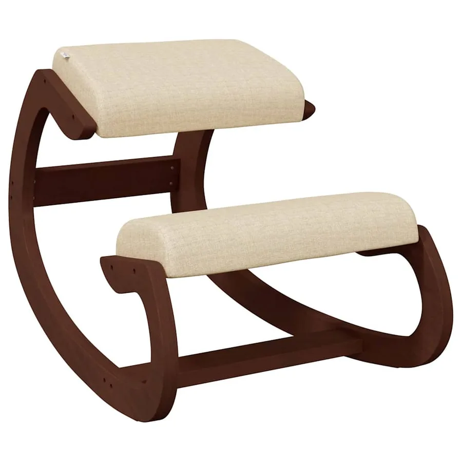 Chaise assis-genoux crème 55x84x55 cm contreplaqué de bouleau - 2