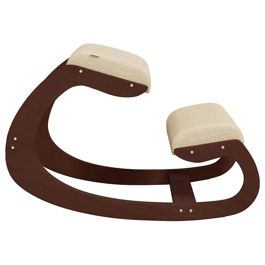 Chaise assis-genoux crème 55x84x55 cm contreplaqué de bouleau - 4