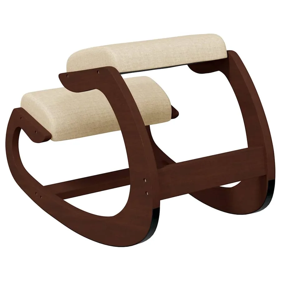 Chaise assis-genoux crème 55x84x55 cm contreplaqué de bouleau - 5