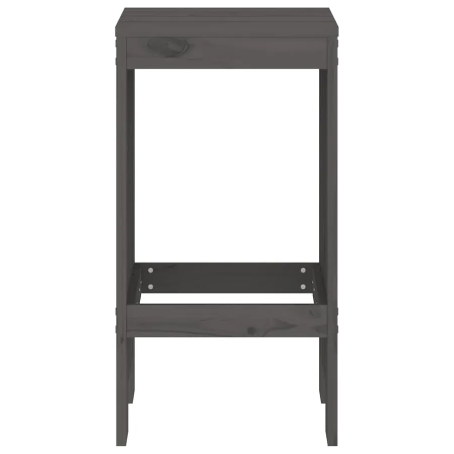 Tabourets de bar lot de 2 40x36x75 cm bois massif de pin - 4
