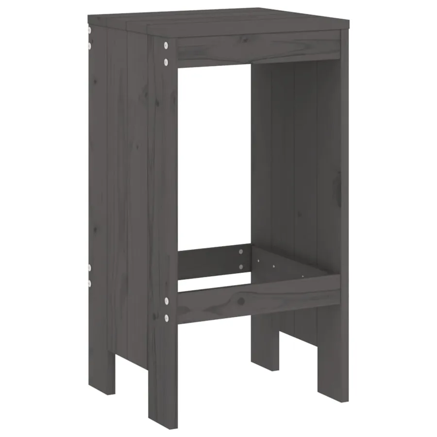 Tabourets de bar lot de 2 40x36x75 cm bois massif de pin - 6