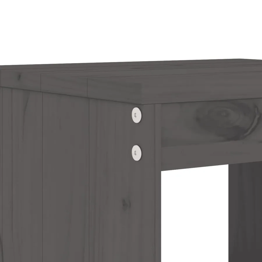 Tabourets de bar lot de 2 40x36x75 cm bois massif de pin - 7