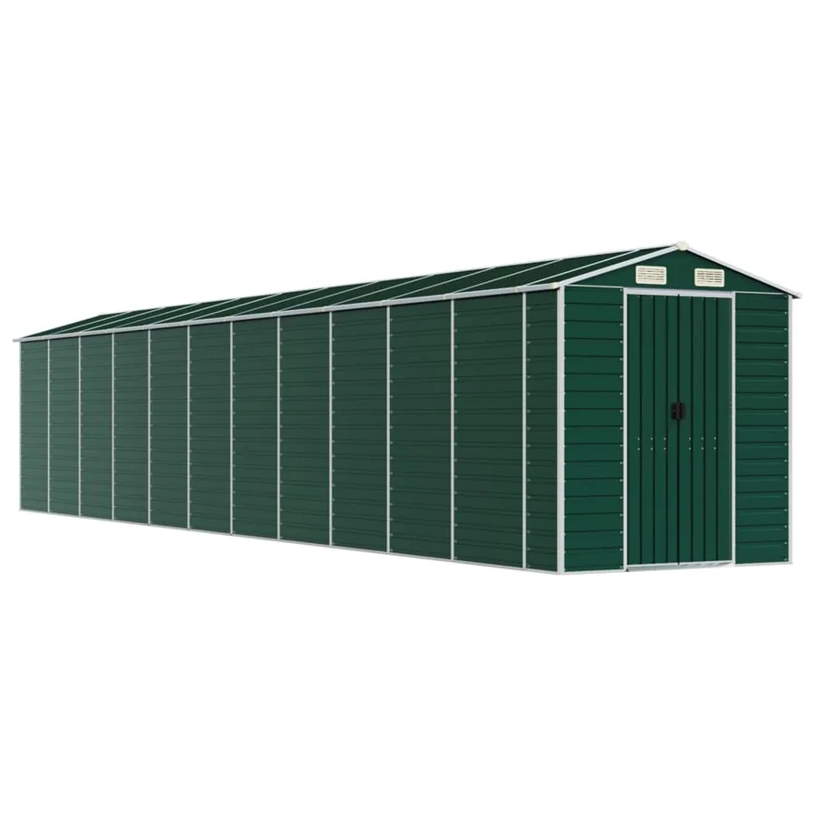Abri de jardin vert 191x980x198 cm acier galvanisé - 2
