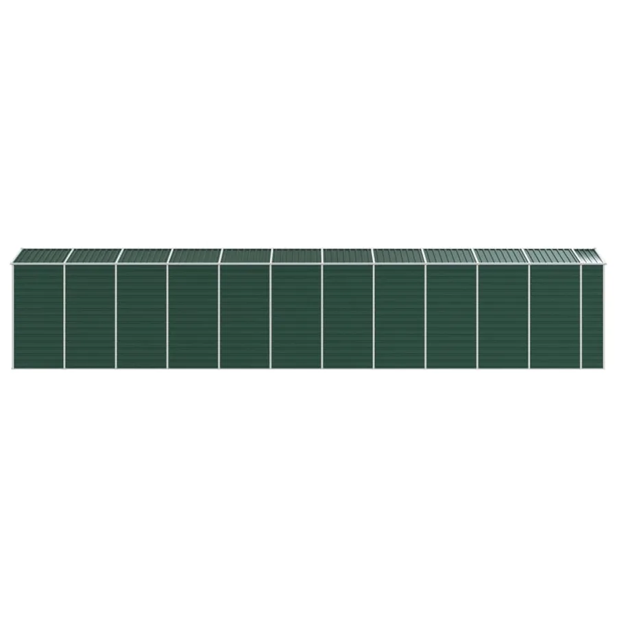 Abri de jardin vert 191x980x198 cm acier galvanisé - 6