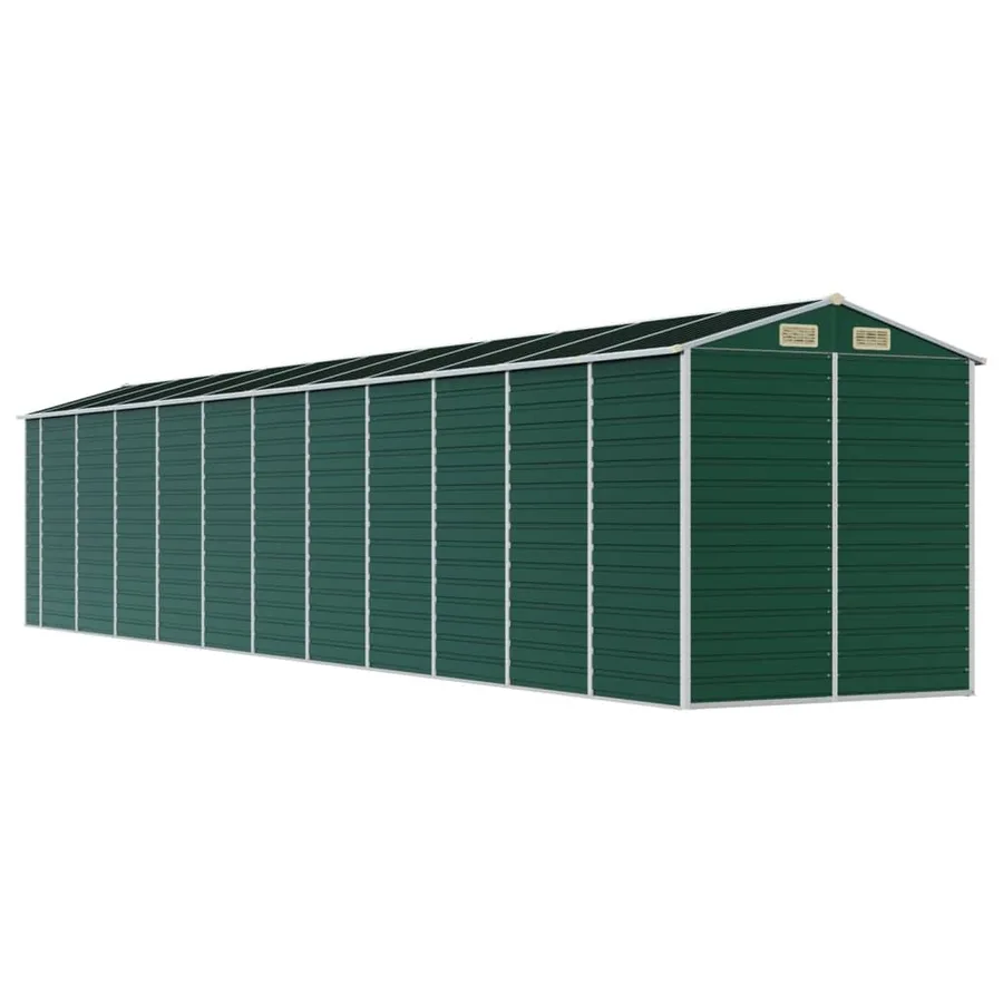 Abri de jardin vert 191x980x198 cm acier galvanisé - 7