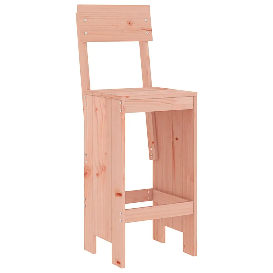 Tabourets de bar lot de 2 40x48,5x115,5 cm bois massif douglas - 3