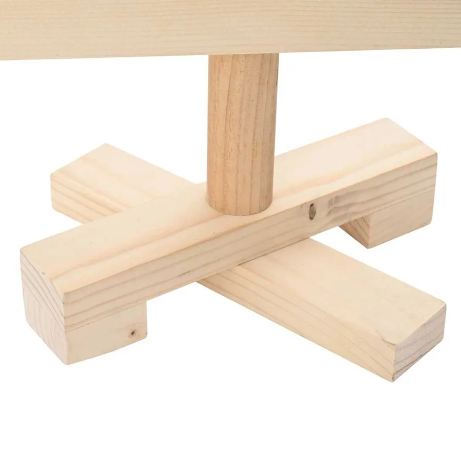 Arbre de Noël en bois pour décoration 60 cm bois massif de pin - 9