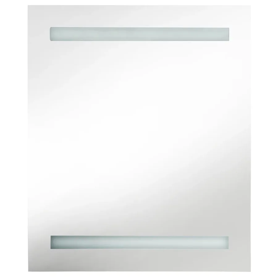 Armoire de salle de bain à miroir LED Gris béton 50x14x60 cm - 4
