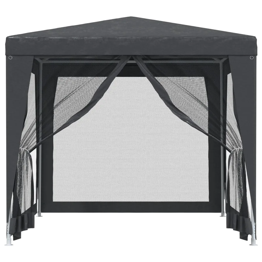 Tente de fête 4 parois latérales en maille Anthracite 2.5x2.5 m - 3