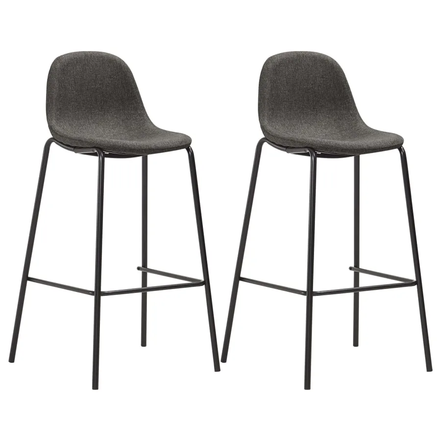 Ensemble de bar 3 pcs Tissu Gris foncé - 2