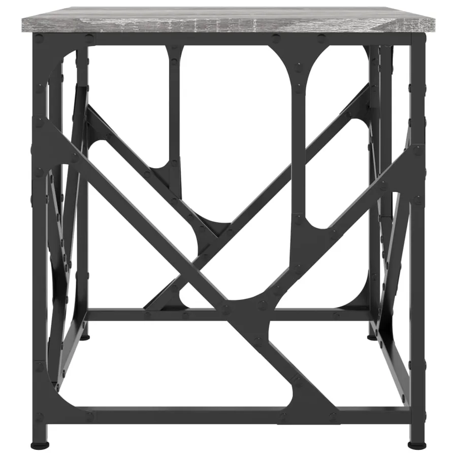 Table basse sonoma gris 45x45x47,5 cm bois d'ingénierie - 4