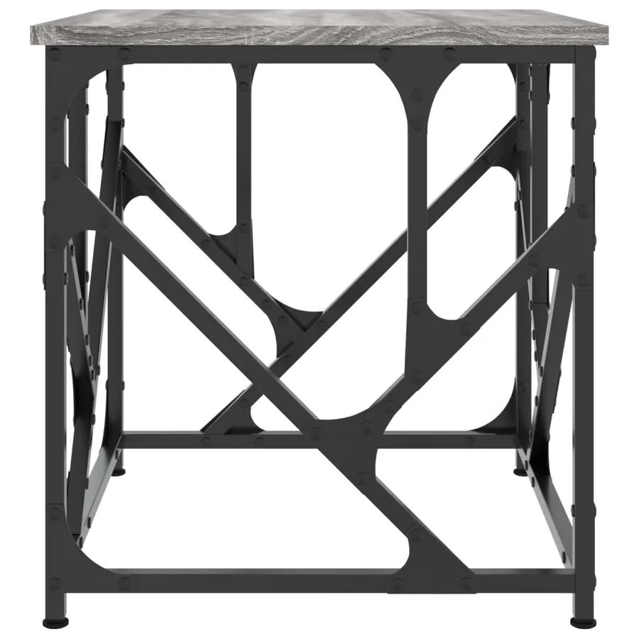 Table basse sonoma gris 45x45x47,5 cm bois d'ingénierie - 5