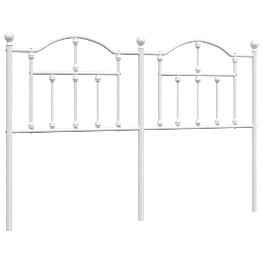 Tête de lit de remplacement métal blanc 135 cm - 2