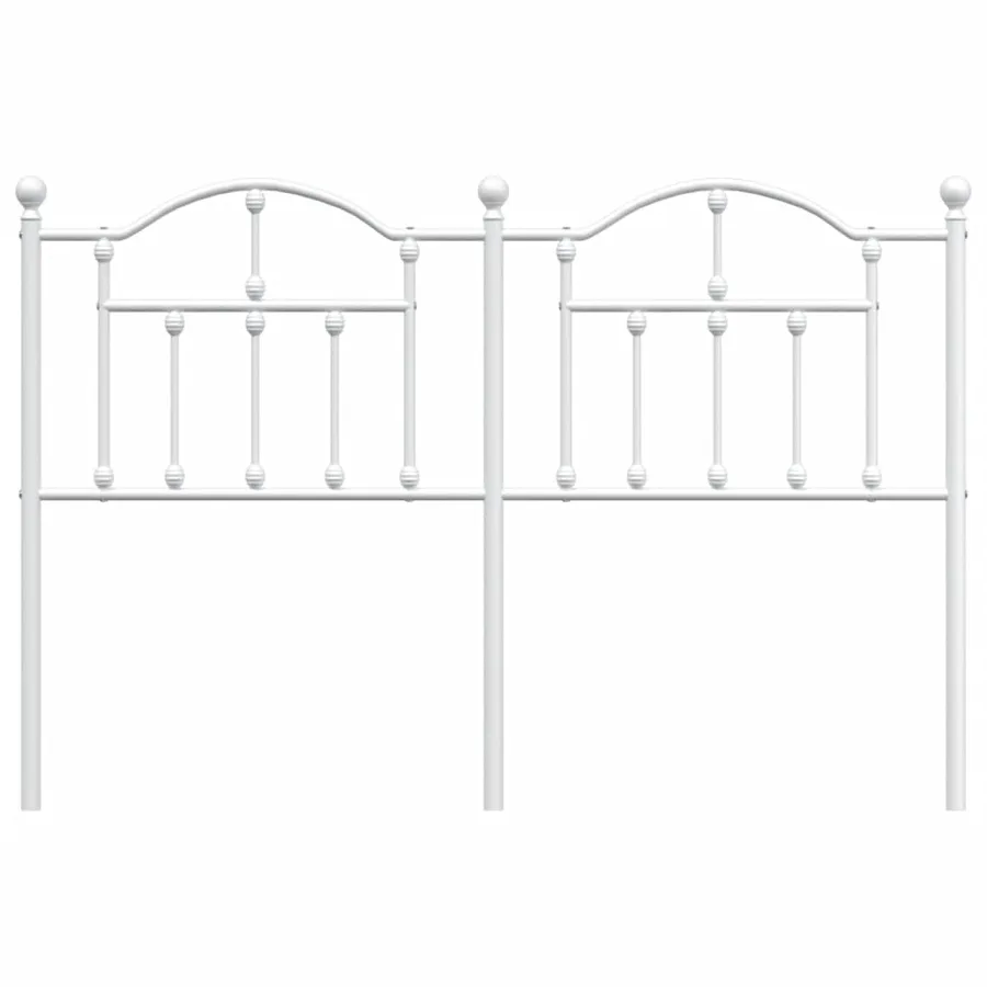 Tête de lit de remplacement métal blanc 135 cm - 4