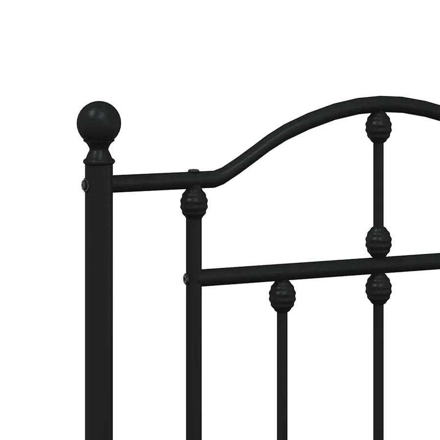 Tête de lit de remplacement métal noir 135 cm - 6