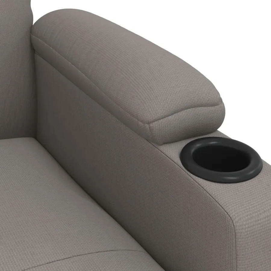 Fauteuil inclinable électrique Taupe Tissu - 8