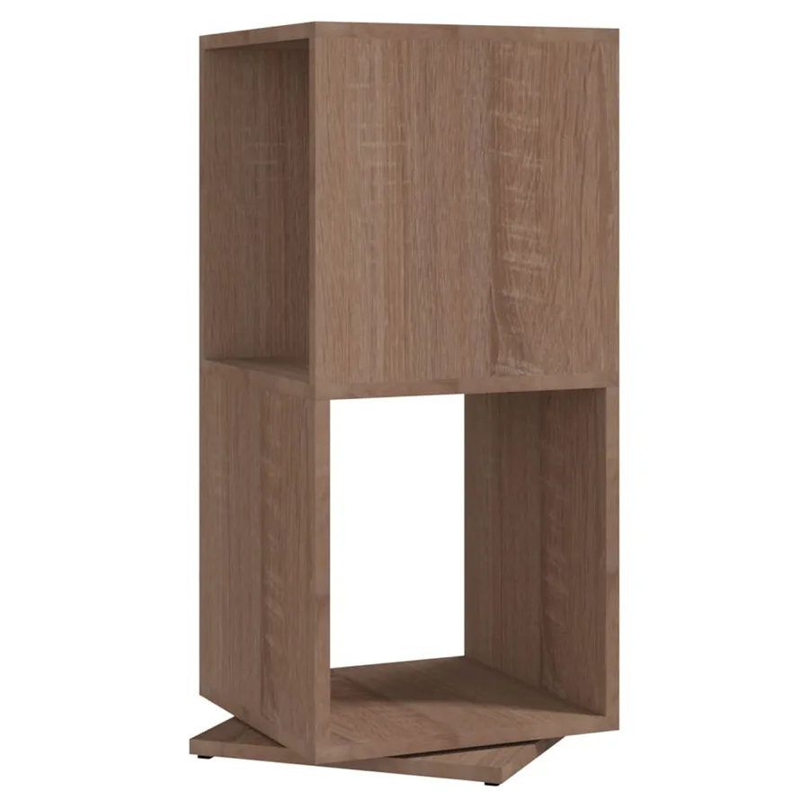 Armoire rotative Chêne Sonoma 34,5x34,5x75,5 cm bois ingénierie - 2
