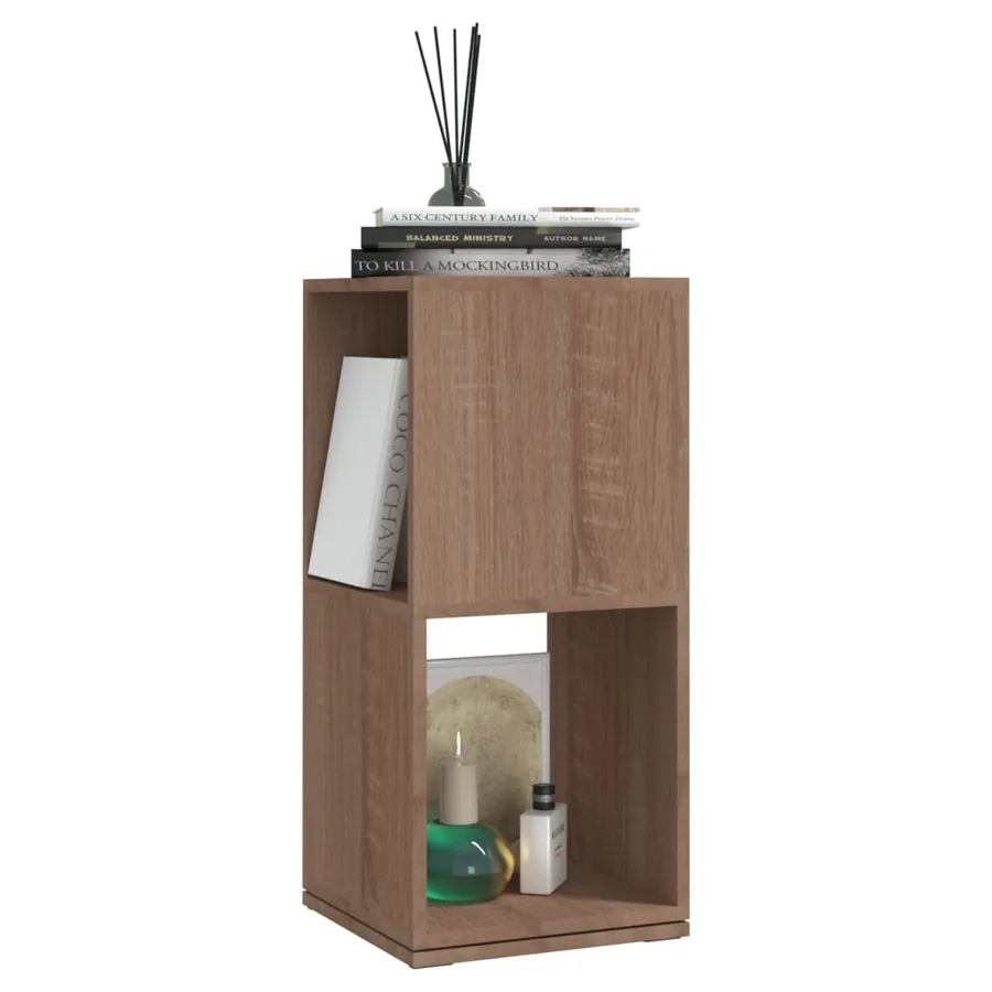 Armoire rotative Chêne Sonoma 34,5x34,5x75,5 cm bois ingénierie - 3