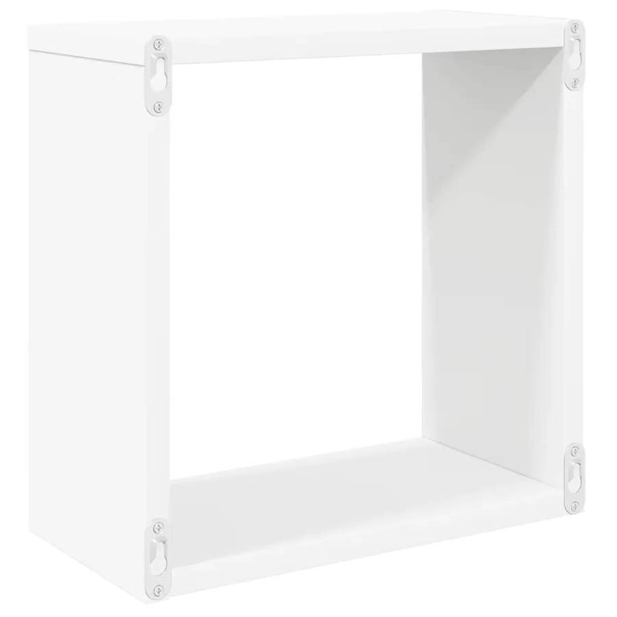 Étagères cube murales 2 pcs Blanc 30x15x30 cm - 8