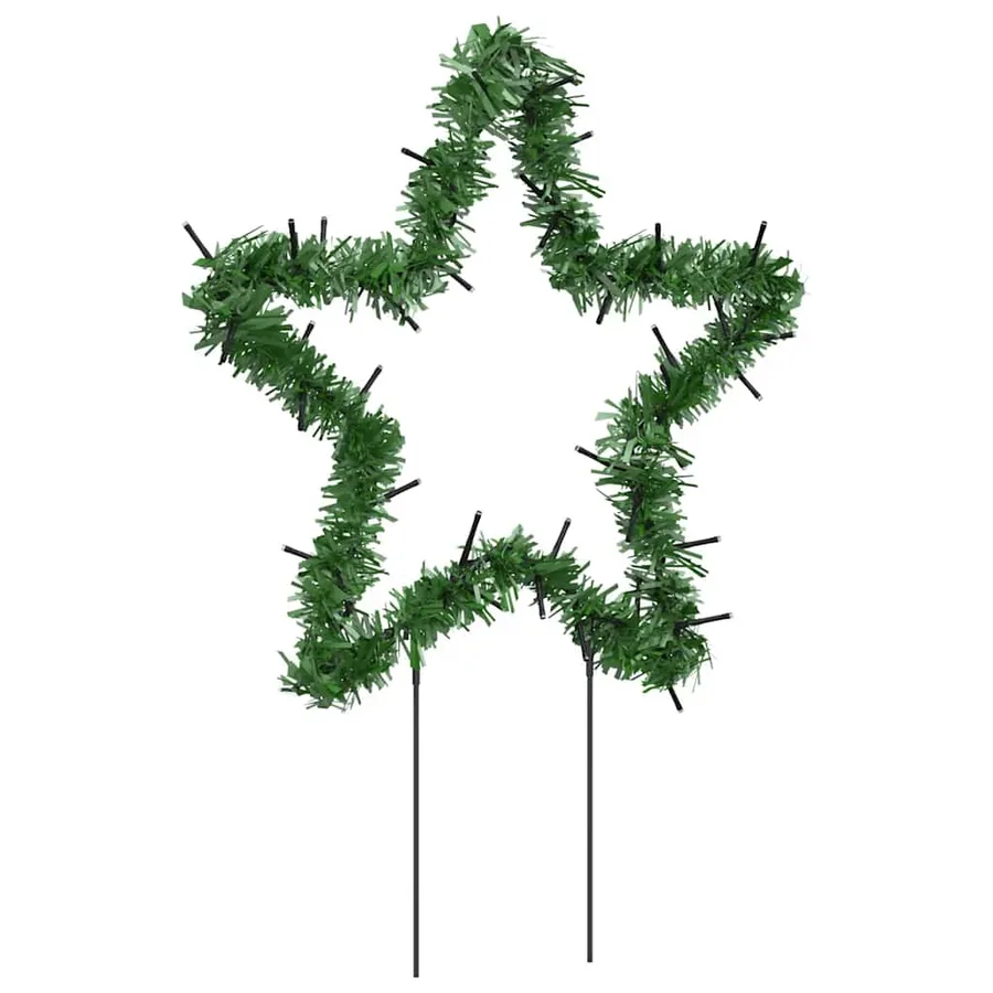 Décoration lumineuse étoile de Noël piquets 3 pcs 50 LED 29 cm - 7
