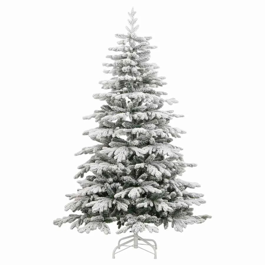 Sapin de Noël artificiel à charnières avec neige floquée 210 cm - 2