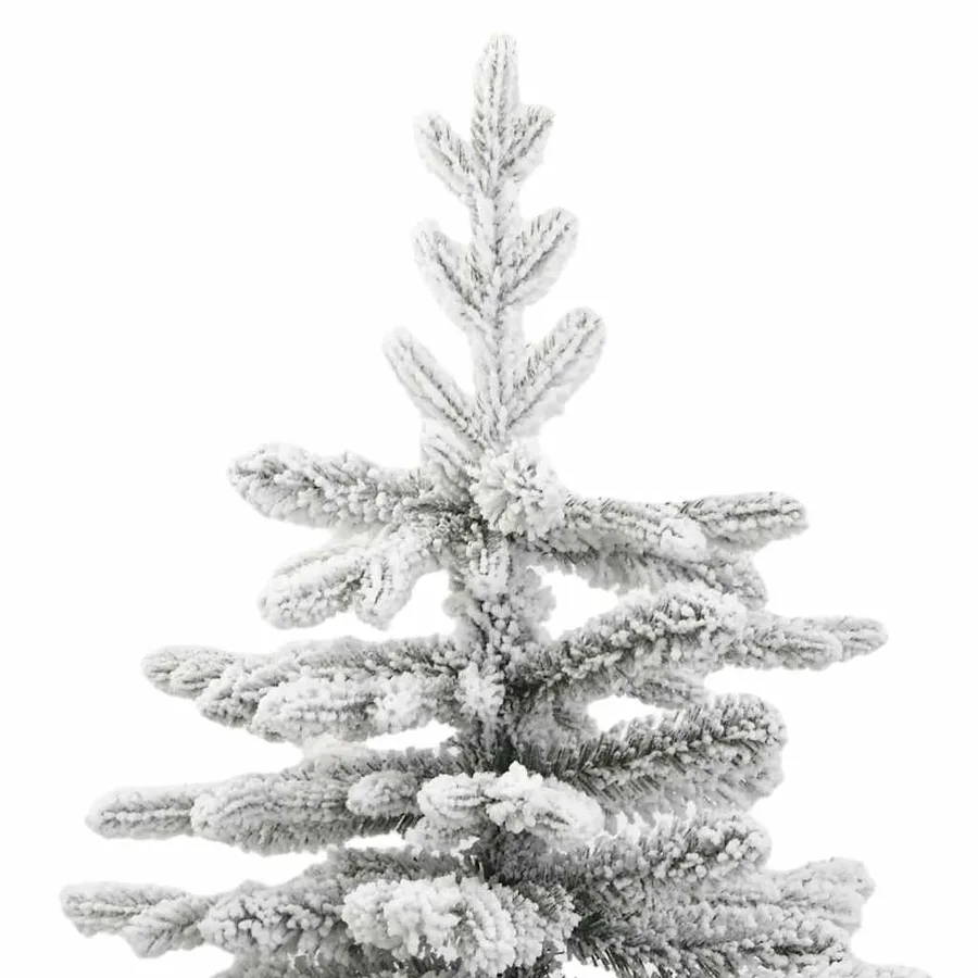Sapin de Noël artificiel à charnières avec neige floquée 210 cm - 4
