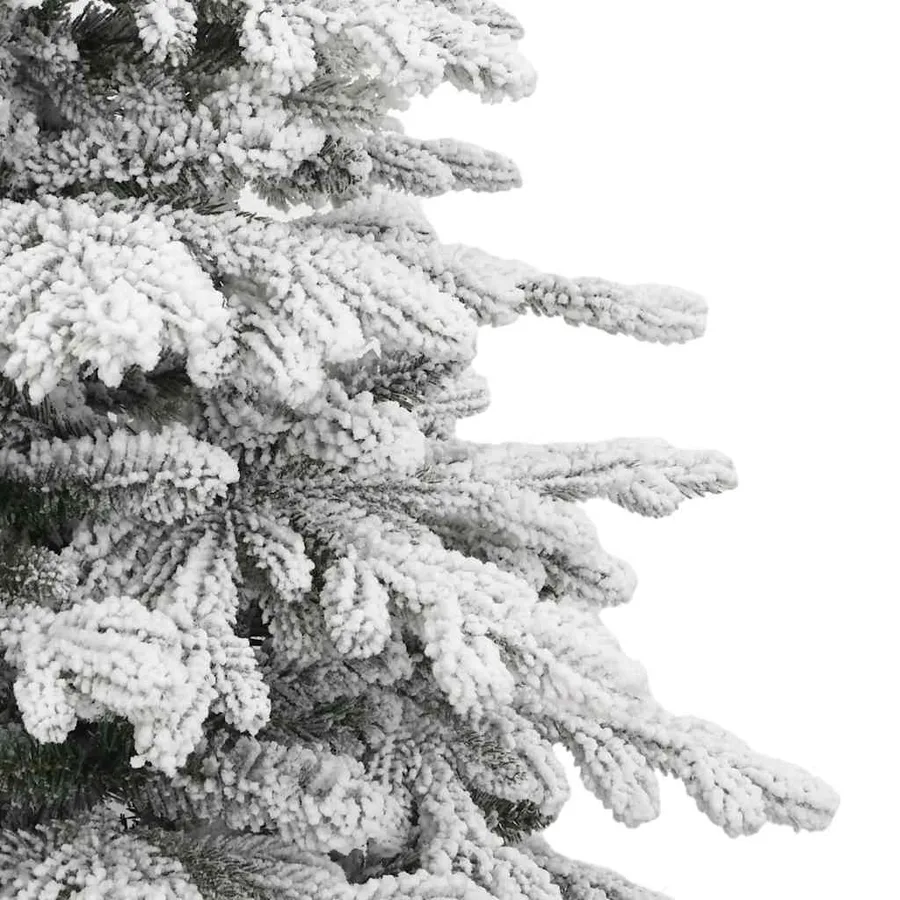 Sapin de Noël artificiel à charnières avec neige floquée 210 cm - 5