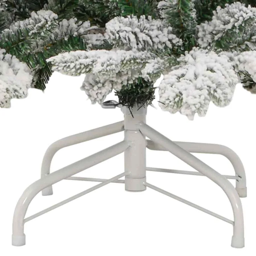 Sapin de Noël artificiel à charnières avec neige floquée 210 cm - 6