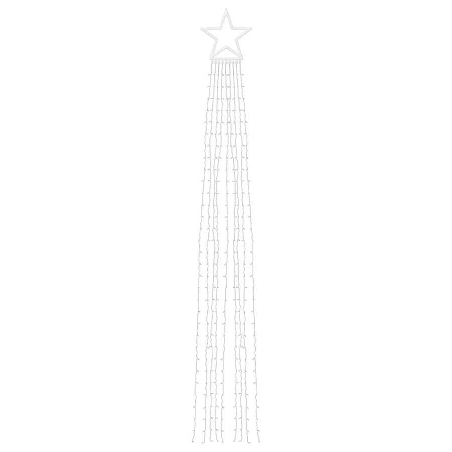 Guirlande de sapin de Noël 320 LED blanc chaud 375 cm - 5