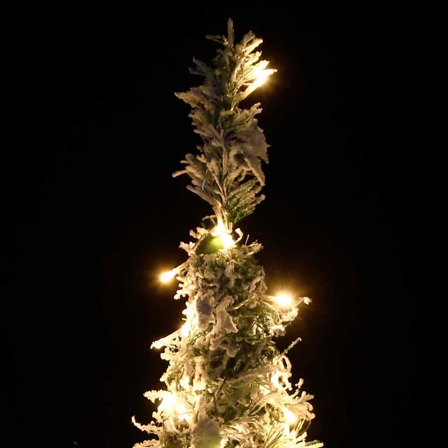 Sapin de Noël artificiel escamotable avec neige floquée 150 LED - 3