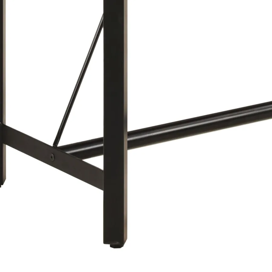 Table de bar 180x70x107 cm bois massif de manguier et fer - 6