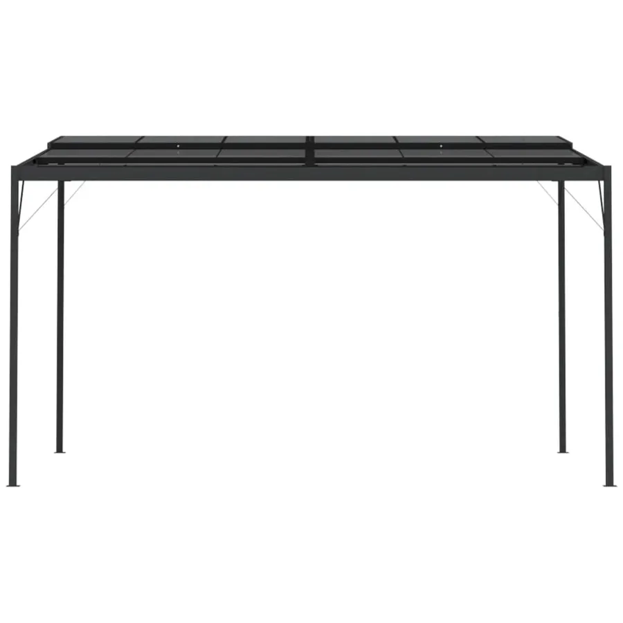 Belvédère avec toit Anthracite 4x3x2,5 m Aluminium et acier - 4