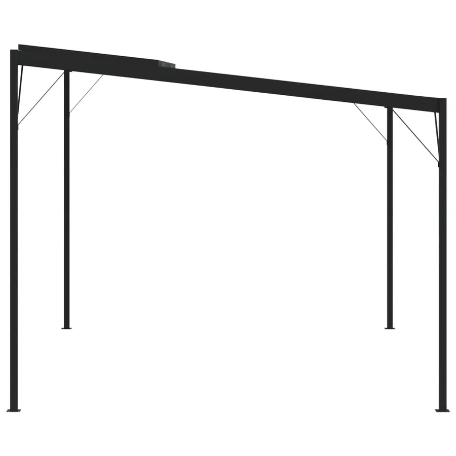 Belvédère avec toit Anthracite 4x3x2,5 m Aluminium et acier - 5